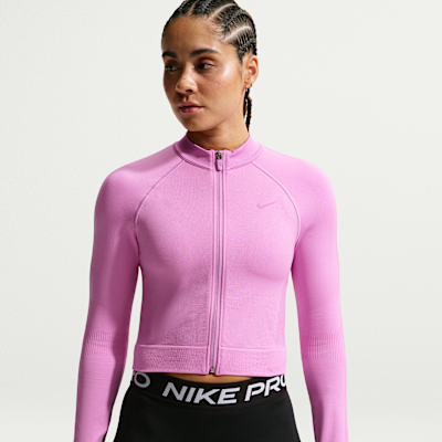 Nike Pro Women's Full-Zip Training Top. Nike.com